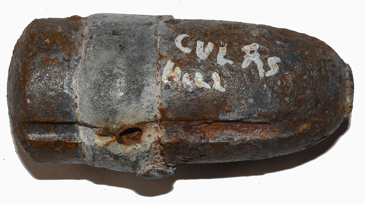 U.S. 3” HOTCHKISS SHELL – CULP’S HILL, GETTYSBURG – KEN BREAM COLLECTION