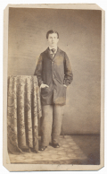 FULL STANDING INK ID CDV OF 45TH IOWA SOLDIER AND POST-WAR GOVERNOR OF IDAHO AND ARIZONA TERRITORY JOHN N. IRWIN