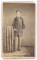 FULL STANDING INK ID CDV OF 45TH IOWA SOLDIER AND POST-WAR GOVERNOR OF IDAHO AND ARIZONA TERRITORY JOHN N. IRWIN