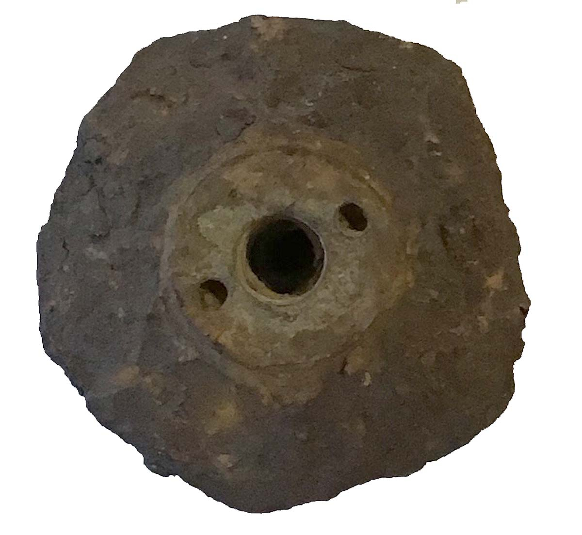 CONFEDERATE FUSE ADAPTER/SHELL FRAGMENT RECOVERED IN ATLANTA, GA