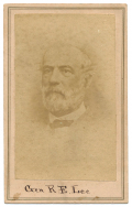 CDV OF CONFEDERATE GENERAL ROBERT E. LEE