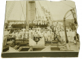 EARLY 20TH CENTURY IMAGE OF SHIPMATES TAKEN ABOARD U.S. NAVY VESSEL