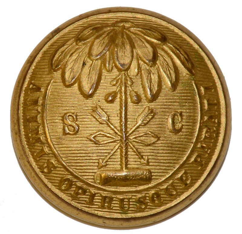 SOUTH CAROLINA STATE SEAL COAT BUTTON