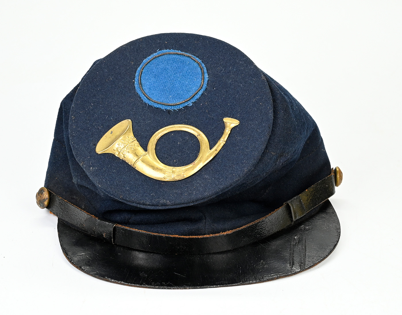 CLASSIC CIVIL WAR “BUMMER” OR FORAGE CAP, EARLY “TYPE-I” BY L.J. & I. PHILLIPS
