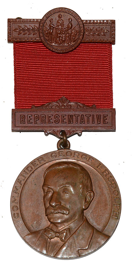 GETTYSBURG G.A.R. REPRESENTATIVE MEDAL, 1929