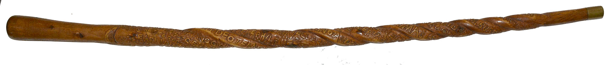 IMPRESSIVE G.A.R. CANE FOR A VETERAN OF THE 121st NEW YORK