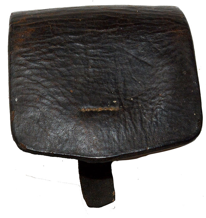 CLASSIC CONFEDERATE CAP BOX WITH WOOD FINIAL, PICK AND FLEECE IN EXCELLENT CONDITION