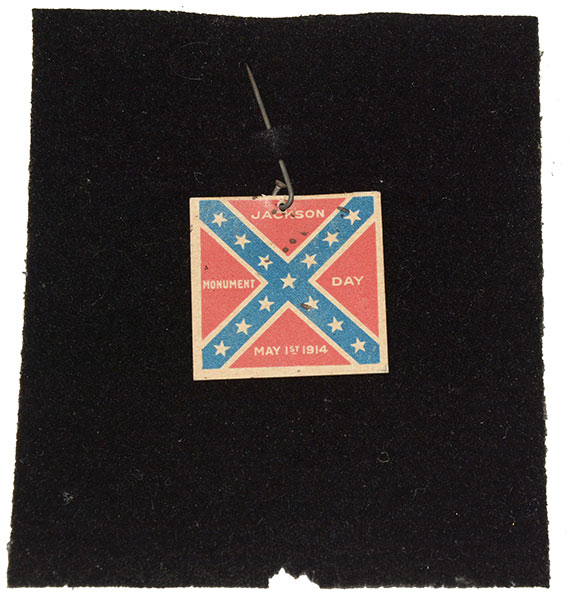 1914 JACKSON MONUMENT FUNDRAISING CONFEDERATE FLAG PIN