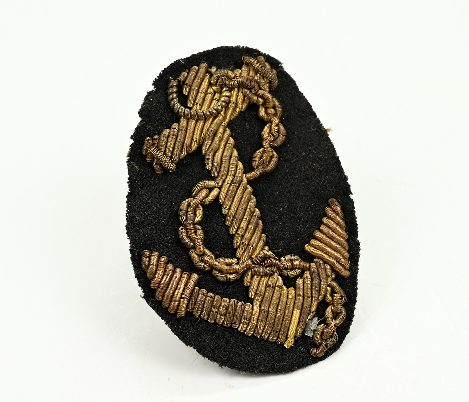 EMBROIDERED NAVAL OFFICER’S HAT INSIGNIA 1852-1864