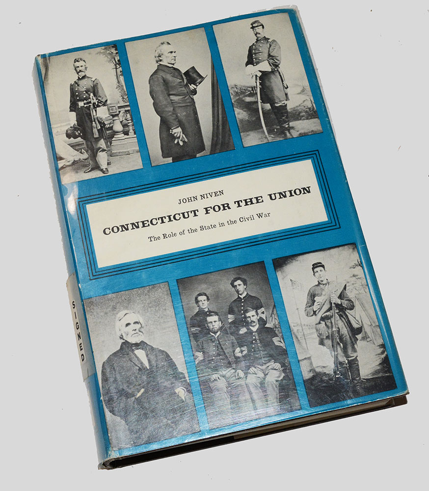 AUTOGRAPHED REFERENCE BOOK ON CONNECTICUT IN THE CIVIL WAR