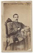 SEATED VIEW OF A LATE WAR FEDERAL OFFICER BY WATKINS NEW YORK PHOTOGRAPHER