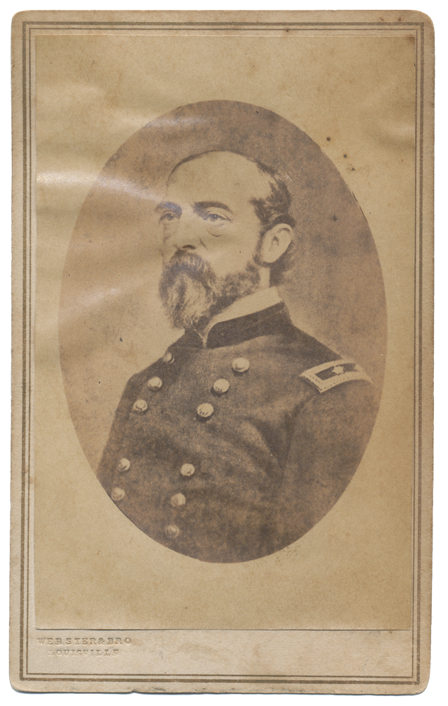 WARTIME LITHOGRAPH INSCRIBED “HERO OF GETTYSBURG” -GENERAL GEORGE G. MEADE