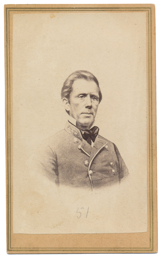 LITHOGRAPH CDV OF CONFEDERATE GENERAL “EXTRA BILLY” SMITH