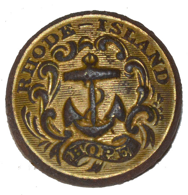 RELIC RHODE ISLAND COAT BUTTON