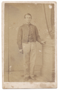 FULL STANDING CDV OF A NORRISTOWN, PA SOLDIER