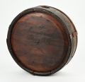 CONFEDERATE WOOD DRUM CANTEEN FROM SAVANNAH