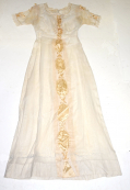 SHEER WHITE VOILE DRESS C.1900-1910