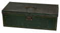 VERY NICE PAINTED TIN BOX IDENTIFIED TO 57TH PENNSYLVANIA MAJOR DISCHARGED FOR WOUNDS