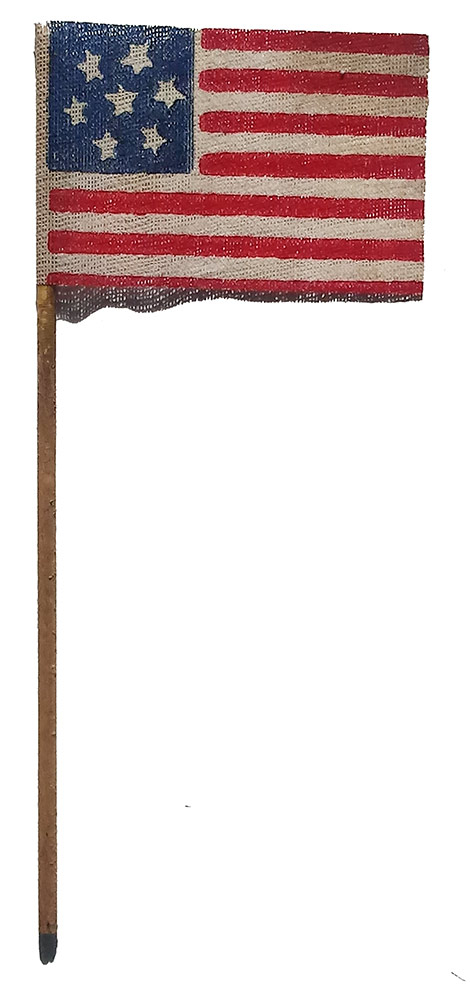 CIRCA 1861 MINIATURE CS FLAG