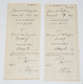 PAIR OF “AFFIDAVIT FOR WIFE” DOCUMENTS – 49TH WISCONSIN; WISCONSIN VOLUNTEER AID FUND