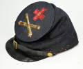 REGULATION ISSUE FORAGE CAP WITH 6th CORPS ARTILLERY INSIGNIA