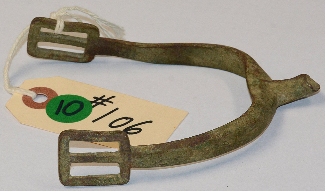 RELIC U.S. CAVALRY SPUR FROM GETTYSBURG, KEN BREAM COLLECTION
