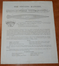 DOCUMENT ADVERTISING A SHIP CALLED THE STEVENS BATTERY