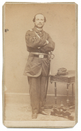 CDV FULL STANDING VIEW OF 11TH RHODE ISLAND LIEUTENANT 