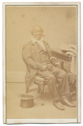 CDV OF OLD AFRICAN-AMERICAN MAN 