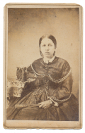 CDV OF FANCY DRESSED WOMAN