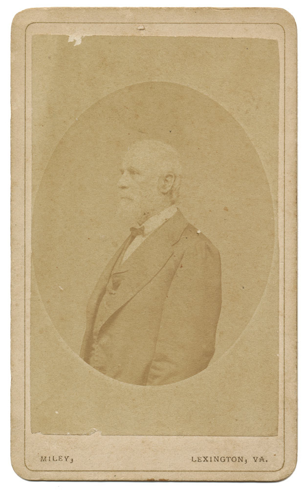 CDV POST-WAR VIEW OF CONFEDERATE GENERAL ROBERT E. LEE BY LEXINGTON, VIRGINIA PHOTOGRAPHER