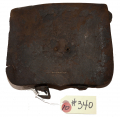 RELIC CONDITION CARTRIDGE BOX FROM THE KEN BREAM COLLECTION OF GETTYSBURG ARTIFACTS 