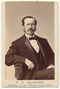 CDV OF PATRICK S. GILMORE, WROTE "WHEN JOHNNY COMES MARCHING HOME"