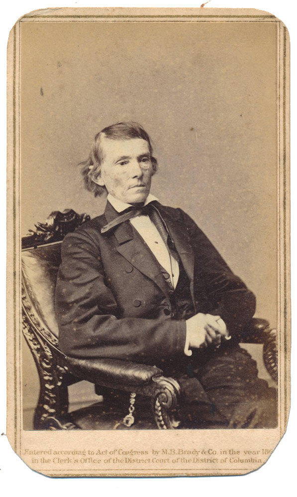 CDV OF ALEXANDER H. STEPHENS, CONFEDERATE STATES VICE PRESIDENT