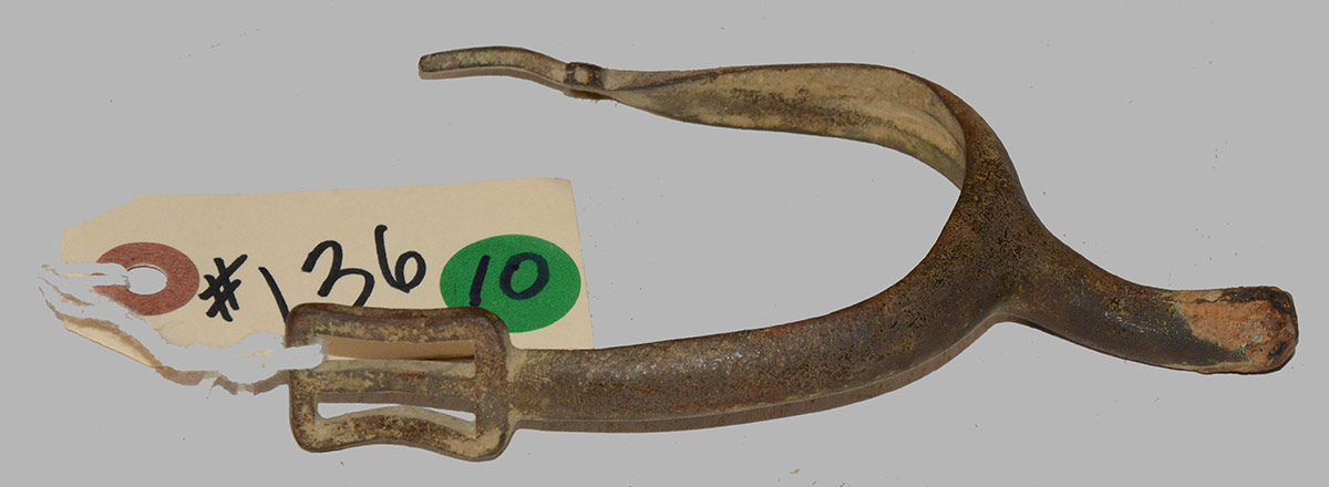 RELIC U.S. CAVALRY SPUR FROM GETTYSBURG, KEN BREAM COLLECTION