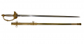 HIGH GRADE MODEL 1860 STAFF OFFICER’S SWORD WITH ARMOR PIERCING BLADE
