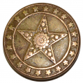 MAINE MILITIA BUTTON