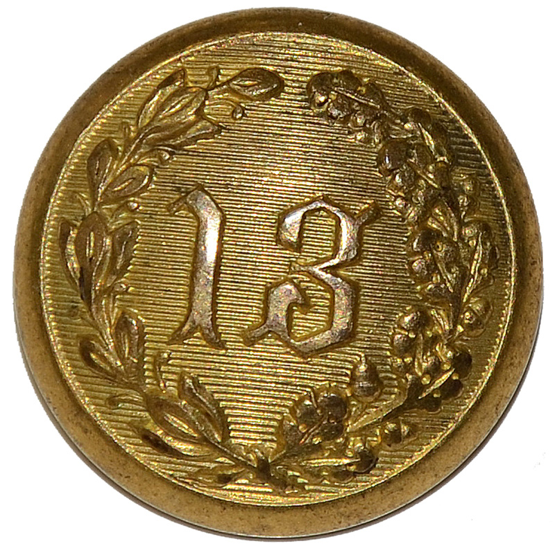NEW YORK 13TH REGIMENT BUTTON