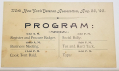G.A.R. REUNION PROGRAM CARD - 115th NEW YORK, 1892 