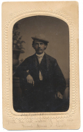 TINTYPE (IN CDV MOUNT) OF JAMES SMALL, 2ND VIRGINIA INFANTRY