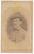 CDV OF LIEUTENANT WALTER L. JEWELL, 14TH LOUISIANA INFANTRY, WOUNDED AT 2ND MANASSAS