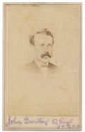 CDV OF SGT. JOHN BARTLEY, WASHINGTON ARTILLERY OF N.O.