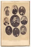 CDV COLLAGE OF U.S. GENERALS OF THE UNITED STATES ARMY