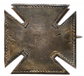 SMALL UNENGRAVED SILVER FIFTH CORPS BADGE 