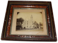 FRAMED IMAGE OF COURTHOUSE IN O’QUINN, TEXAS FROM THE RAY RICHEY COLLECTION