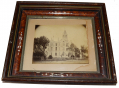FRAMED IMAGE OF COURTHOUSE IN O’QUINN, TEXAS FROM THE RAY RICHEY COLLECTION