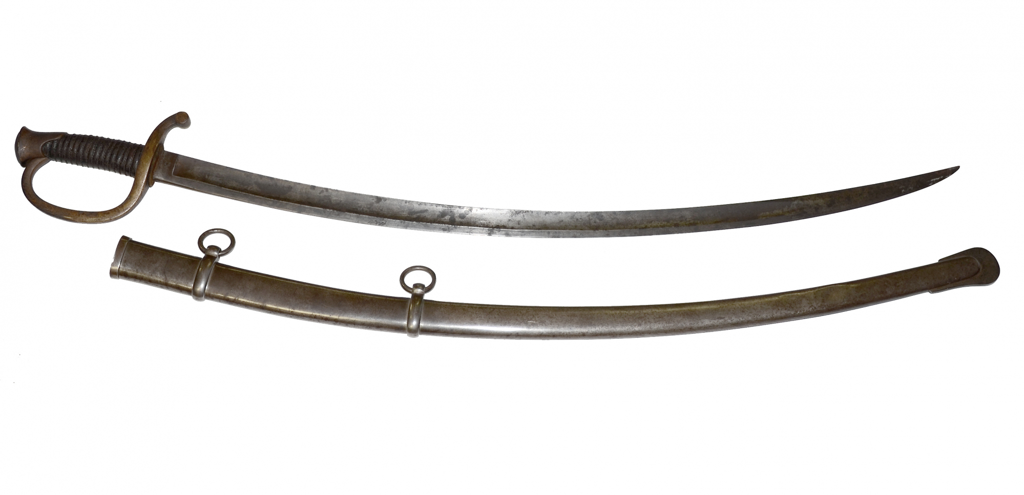 US MODEL 1840 ARTILLERY SABER BY AMES ID’D TO BUGLER JOHN B. WALLACE, BATTERY D,  1ST WEST VIRGINIA LIGHT ARTILLERY