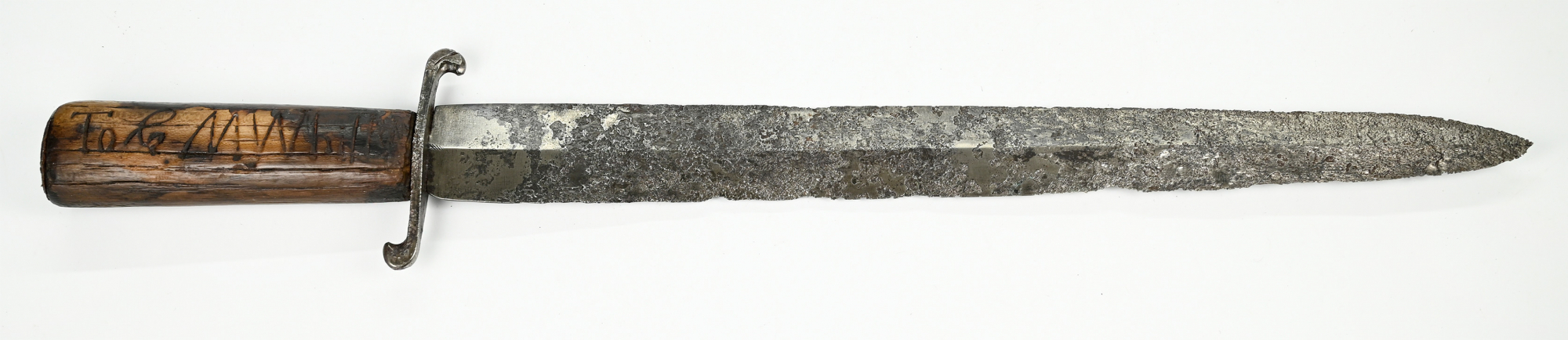 IDENTIFIED CONFEDERATE SIDE KNIFE 8th KENTUCKY INFANTRY/ MOUNTED INFANTRY
