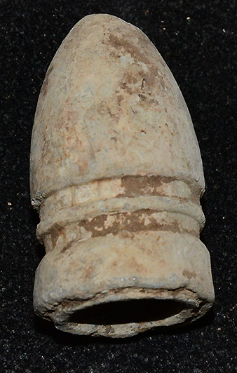 DROPPED CONFEDERATE .58 CALIBER MINIE BALL RECOVERED AT GETTYSBURG