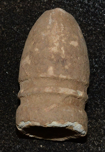 DROPPED CONFEDERATE .58 CALIBER MINIE BALL RECOVERED AT GETTYSBURG